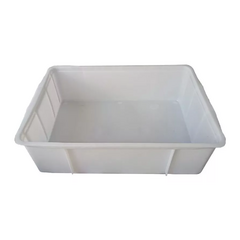 Cajón Pesquero Liso Blanco 63x42x20 Cm Casa Thames en internet