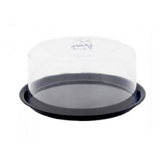 Campana redonda 30 cm cristal negra Yesi en internet