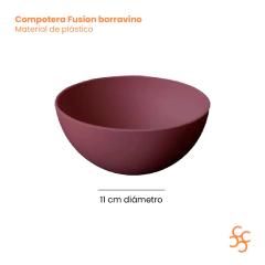 Compotera 11 Cm Plástico Fusion Carol Color Borravino x24 - comprar online