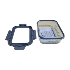 Contenedor Hermético Vidrio Tapa Plástico con Broches Varias Medidas Carol - tienda online