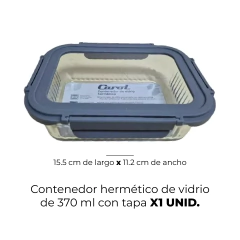 Set Contenedores Herméticos Vidrio Con Tapa Carol x4 en internet