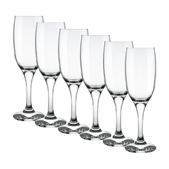 Copa Flauta Vidrio Champagne Windsor Nadir 210 ml Set x12 x6 - comprar online