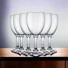 Copa Vino Tinto Vidrio Windsor Nadir 250 ml Set x12 x6