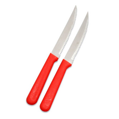 Cuchillo cabo rojo mesa Carol x12 - Bazar Colucci
