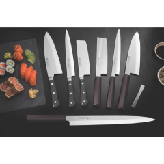 Cuchillo Sushi cabo redondo 7" Yanagiba Tramontina - Bazar Colucci