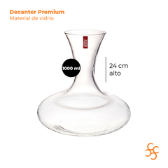 Decanter vidrio Premium 1 litro Crystal Rock - comprar online
