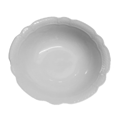 Ensaladera de porcelana blanca Vanna Verbano - comprar online