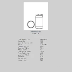 Frasco Alba 330 cc - comprar online