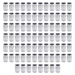Frasco Mermelada Amanecer 360 cc Con Tapa Metálica Negra x80 - comprar online
