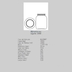 Frasco Gigante 3000 cc - comprar online