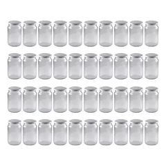 Frasco Mermelada Amanecer 360 cc Con Tapa Metálica Blanca x40 - comprar online