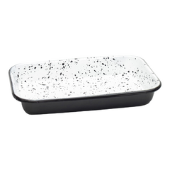 Fuente Gigante Enlozada Craft Negra 36x29x1 Piné