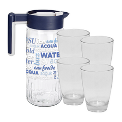 Set Jarra Water Jugo + Set de Vasos - comprar online