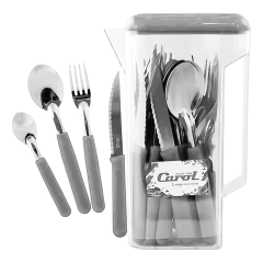 Juego Cubiertos x24 Piezas + Jarra Plástico Fusion Varios Colores Carol en internet