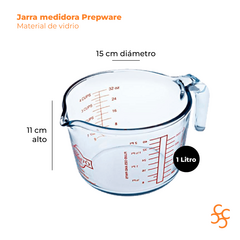 Jarra Medidora 1000 Cc Prepware Vidrio Mercator - comprar online