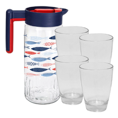 Set Jarra Peces Jugo + Set de Vasos - comprar online