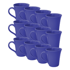 Jarro Mug Cónico Azul Cerámica Walplo X12