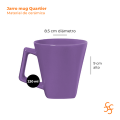 Jarro Mug Violeta Mini Quartier 220 Cc Walplo - comprar online