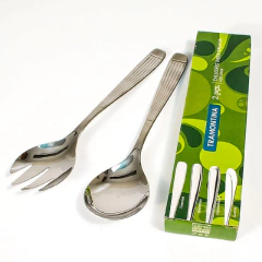 Juego Cubiertos Para Ensalada Acero Inox. Athenas x2 Tramontina - comprar online