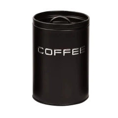 Latas Negras Lisas Té, Café, Cookies, Pan, Azúcar y Pastas Hojalata Carol - comprar online