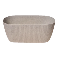 Maceta Mesola gris 32 cm granitic Gemplast - comprar online