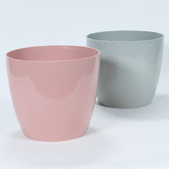 Maceta Umbra gris 16 cm granitic Gemplast en internet