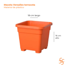 Maceta Versalles terracota 20 cm Gemplast - comprar online