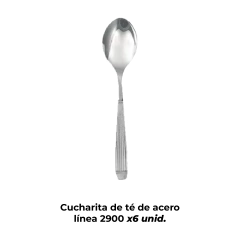 Set de Té Y Café Vasos 450 + Tazas 400 + Cucharitas Acero x18 Unid - tienda online