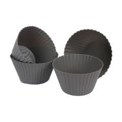 Set x12 moldes silicona cupcake 7x3x2 cm Carol - tienda online