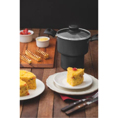 Cacerola Teflón Antiadherente Cuscusera Turim N° 14 Con Tapa Tramontina en internet