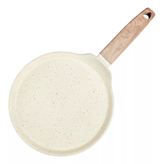 Panquequera Aluminio Antiadherente Inducción N° 22 Negra y Beige Carol - tienda online