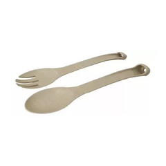 Pinza Ensalada Carol Cuchara Tenedor Doble Uso Areia Beige - comprar online
