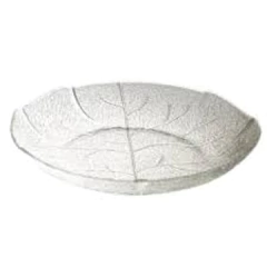 Plato Hondo Vidrio Labrado Hojas 21 Cm Durax Set x6 - Bazar Colucci