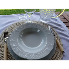X6 plato hondo porcelana blanca Vanna Verbano en internet