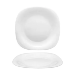 Plato Playo Cuadrado Vidrio Opal 26.2 Carol Set x6 - comprar online