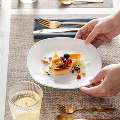 Set Platos Cuadrados Almuerzo Bowls Fuentes Vidrio Opal Carol Set x20 - comprar online