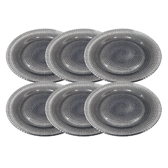 Plato playo Firenze Fume vidrio Durax x6