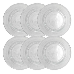 Plato playo Milano vidrio Durax x6