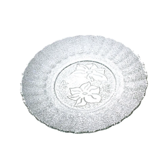 X12 Plato Playo Vidrio Modelo Orquídea Durax - comprar online
