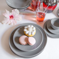 Plato playo 26 cm Unni Grey Walplo x6 - tienda online