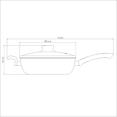 Guisera Aluminio Con Tapa N° 26 Texturada Tramontina - Bazar Colucci