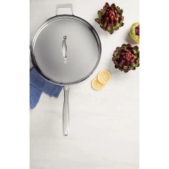 Imagen de Sartén Tramontina Grano 30 Cm Acero Inoxidable Con Tapa