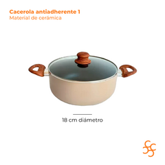 Batería De Cocina Areia Colores 5 Piezas Antiadherente Carol en internet
