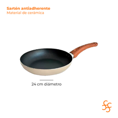 Batería De Cocina Areia Colores 5 Piezas Antiadherente Carol - Bazar Colucci