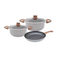 Batería De Cocina Areia Colores 5 Piezas Antiadherente Carol - Bazar Colucci