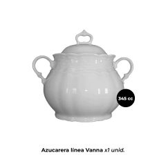 Imagen de Juego Café Porcelana Blanca Línea Vanna Verbano X15 Piezas