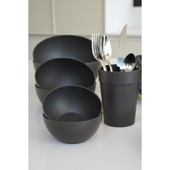 Imagen de Set Plástico Línea Home Plato + Vasos + Cubiertos Varios Colores Carol