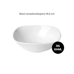 Imagen de Set Platos Redondos Almuerzo Con Bowls Vidrio Opal Carol Set x22