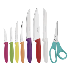 Juego Set 7 Cuchillos + tijera Tramontina Blister Cocina Chef - comprar online