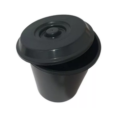 Cesto Resíduos Con Tapa 8 Litros Negro Geminelli - comprar online